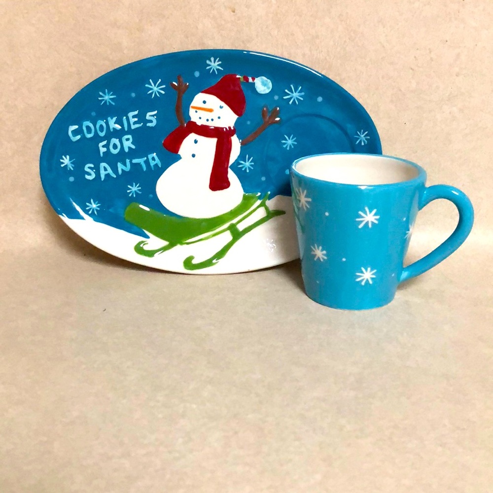 Starbucks Cookies for Santa Plate & Mug